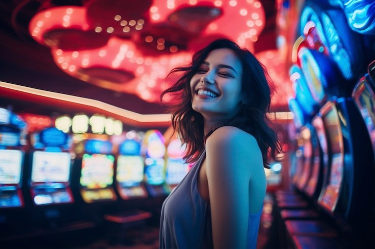 Tampilan meja Live Casino roro4d dengan dealer nyata dan antarmuka modern