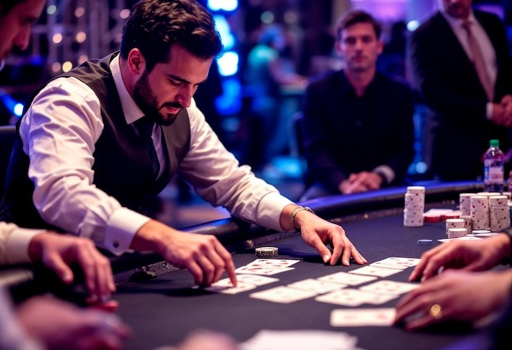 Pengguna Indonesia memainkan Live Casino roro4d di smartphone dengan tampilan layar penuh